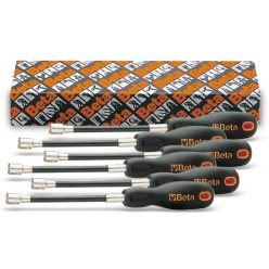   BETA 943FL/S6 6 részes flexibilis dugókulcs-csavarhúzó szerszám készlet nyéllel  (BETA 943FL/S6)