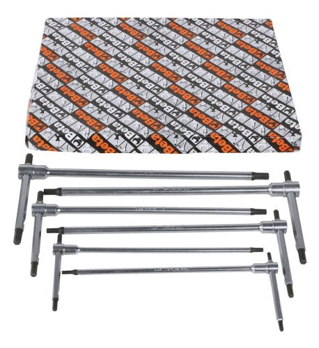 BETA 951AS/S6X 6 darabos T szárú, 3 külső végű hatlapfejű kulcs készlet (BETA 951AS/S 6X)