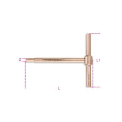   BETA 951BA/4 T-szárú imbuszkulcs, szikramentes 4 mm (BETA 951BA/4)