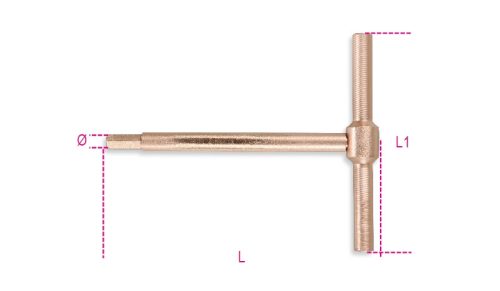 BETA 951BA/6 T-szárú imbuszkulcs, szikramentes 6 mm (BETA 951BA/6)