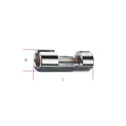   BETA 960SL85 1/2”-os lambda-szonda dugókulcs, krómozott, nyitott hatlapú fej (BETA 960SL/85)