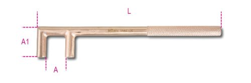 BETA 965BA 60 Biztonsági szelepzáró kulcs, szikramentes (BETA 965BA/60)