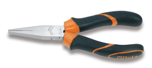 BETA 1008BM 160 Hosszú laposfogó, krómozott, gumibetétes műanyag nyéllel (BETA 1008BM/160)