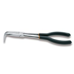   BETA 1009L/C Extra hosszú 90°-os hajlított, félkerekcsőrű műszerészfogó, különleges munkákhoz PVC-bevonattal (BETA 1009L/C)