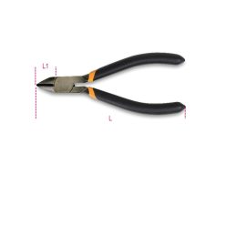   BETA 1081 Csípőfogó félkör vágóéllel, 2 rétegű csúszásmentes PVC burkolattal (BETA 1081/125)