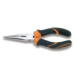   BETA 1166BM 160 Egyenes extra hosszú félkerekcsőrű fogó, krómozott, gumibetétes műanyag szárral (BETA 1166BM/160)