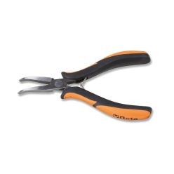   BETA 1172BM/P Hajlított elektronikai laposfogó, hosszított kivitel, polírozott bimateriális szár (BETA 1172BM/P)