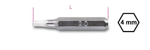 BETA 1256PE 2,0 Csavarhúzóbetét 4 mm hatszögű csavarokhoz (BETA 1256PE/2,0)
