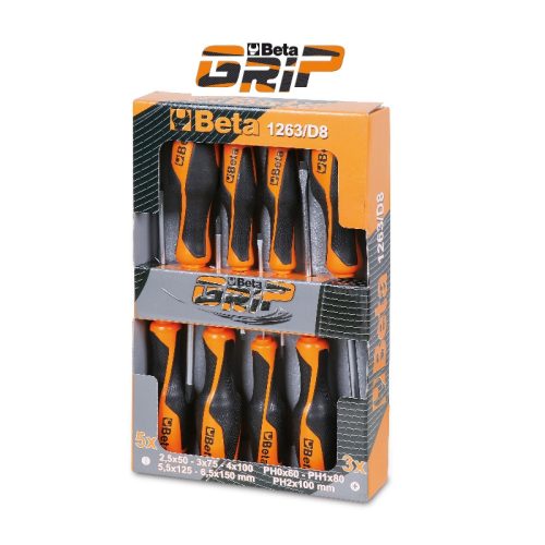 BETA 1263/D6 Csavarhúzókészlet (1260, 1262), 6 darabos (BETA 1263/D6)