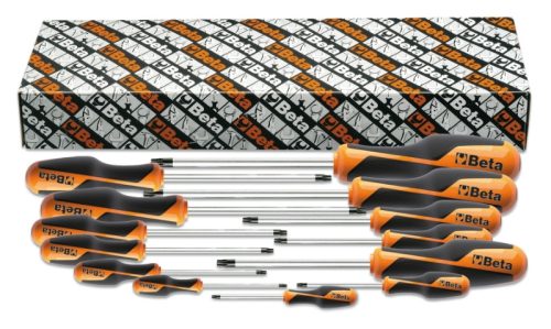 BETA 1267TX/S13 Imbusz-csavarhúzókészlet markolattal Torx®-csavarokhoz, 13 darabos (BETA 1267TX/S13)