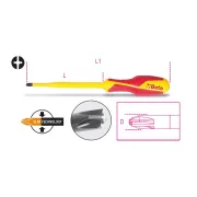 BETA 1275MQ/C PH1+LPP kombinált csavarhúzó PH kereszthornyos + egyenes hornyú csavarokhoz – kéziszerszám