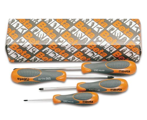 BETA 1292/S4 4 részes csavarhúzó szerszám készlet Phillips®-csavarokhoz  (BETA 1292/S 4)