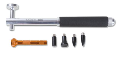 BETA 1360/K6 Sík kerek fejű alumínium kalapács, cserélhető műanyag hegyek és metszőtű (BETA 1360/K6)