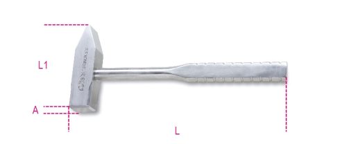 BETA 1370INOX ​Német típusú kalapács szerelőknek, rozsdamentes acélból (BETA 1370INOX/500)