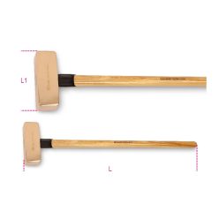   BETA 1381BA 8000 szikramentes ráverő kalapács, fanyéllel (BETA 1381BA/8000)