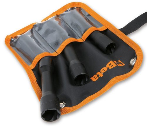 BETA 1428L/B3 Dugókulcskészlet beszakadt csavar kiszedéséhez, hosszított kivitel, tokban  (BETA 1428L/B3)