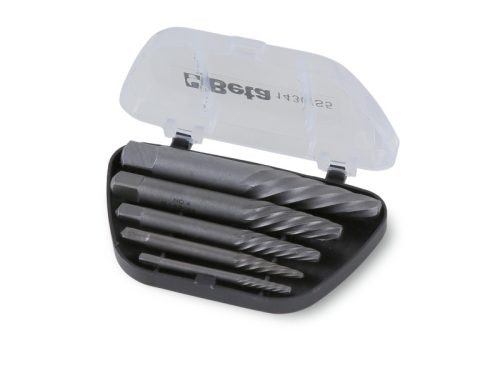 BETA 1430/S5 5 részes törtcsavarkiszedő szerszám készlet ötvözött acélból (1430/.. cikk) kofferban (BETA 1430/S 5)