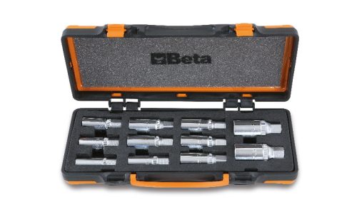BETA 1433/C11 11 darabos tőcsavarkihajtó készlet, 1/2" lágy hőformált tálcában, fémdobozban (BETA 1433/C11)