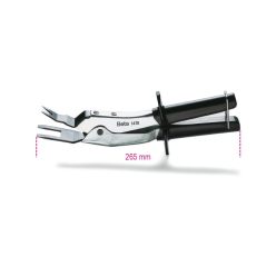   BETA 1478 Áttételes kárpitpatent kiszedő fogó, krómozott, PVC-bevonatú szárral (BETA 1478)