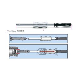 BETA 1540 Lehúzókalapács, galvanizált (BETA 1540)