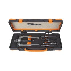   BETA 1545/C5M Belső csapágylehúzó készlet 1542/1 ellentartó 5 darab 1544 típusú belső lehúzóval, fémdobozban (BETA 1545/C5M")