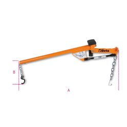   BETA 1567 Lengőkar gömbfejet és lengéscsillapítót a toronyról lehúzó kar (BETA 1567")