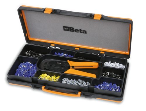BETA BETA 1606A/C9 Saruzó fogó kábelsarukhoz 450 kábelsaruval 0,5 mm²-6 mm² (BETA 1606A/C9)