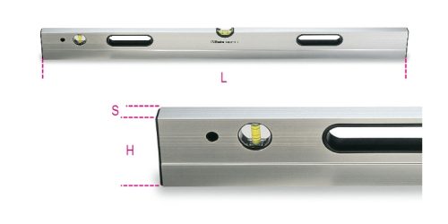 BETA 1696S 1500 Szintezőléc alumíniumból 2 törésbiztos libellával (BETA 1696S/1500)