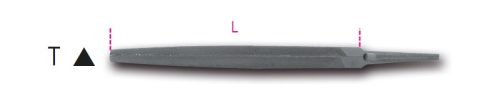 BETA 1718A10/T Háromszög egyengető reszelő markolat nélkül (BETA 1718A10/T)
