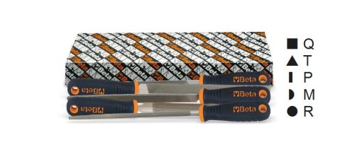 BETA 1719BMX6/S5 5 darabos simító reszelő készlet markolattal (BETA 1719BM X6/S 5)