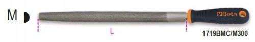 BETA 1719BMC/M 300 Félkerek és laposreszelő, műanyag nyéllel (BETA 1719BM C/M300)
