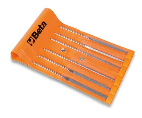 BETA 1720D/B6 6 részes gyémánt tűreszelő szerszámkészlet (1720D/…cikk) műanyag dobozban (BETA 1720D/B 6)