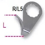 BETA 1938 R/L5-set of 5 blades 1938 (BETA 1938R/L5)