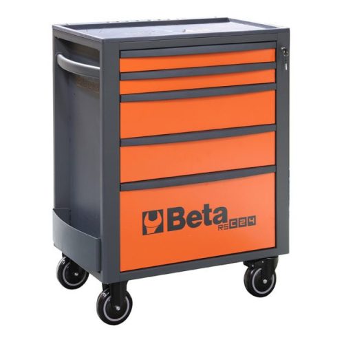 BETA RSC24/5-O 5 fiókos szerszámkocsi, narancs