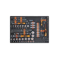   BETA BETA MM105 Habszivacs tálca 1/4"-os, 3/8"-os és 1/2"-os dugókulccsal (BETA MM105)