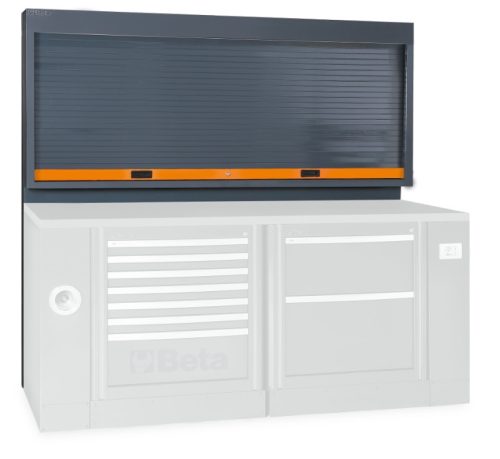 BETA C55PS redőnyös szerszámtartó fal műhelyberendezéshez (BETA C-55 PSP) - narancssárga