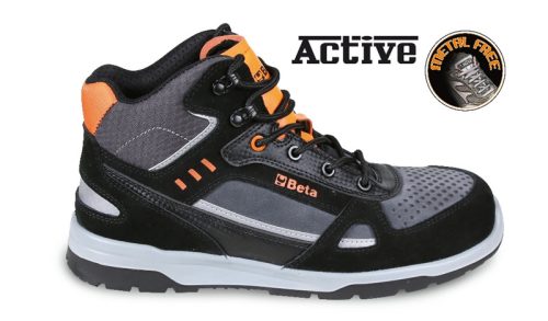 BETA 7318 AN Sneakers Hasított bőr és mikorszálas bokacipő mérsékelten vízálló, karbon betétekkel 35 (BETA 7318AN/35")