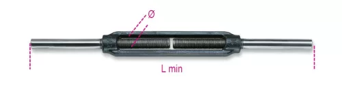 BETA 8008N-K mindkét oldalon toldatos feszítőszerelvény, természetes színű (Robur 8008N-K/M14) kötéstechnikai eszköz – kötéstechnika