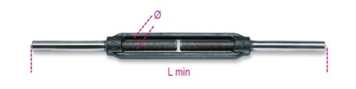 BETA 8008N-K Mindkét oldalon toldatos feszítőszerelvény, természetes színű (ROBUR 8008N-K/M14)