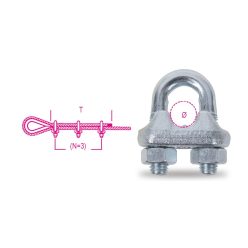   BETA 8016-K Szorítókengyel acélból, galvanizált (ROBUR 8016-4K/8)