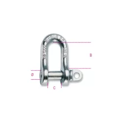 BETA 8026A-K egyenes emelőkengyel, uni típus szénacél horganyzott (Robur 8026A-K/22) kötéstechnikai eszköz – kötéstechnika