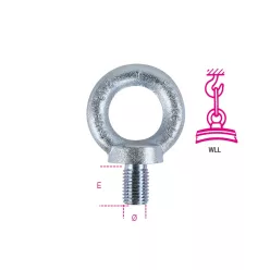 BETA 8040EZ-K szemescsavar, horganyzott (Robur 8040EZ-K/M27) kötéstechnikai eszköz – kötéstechnika