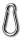 BETA 8074 4x40 karabiner horgok, galvanizált, lakkozott (Robur 8074/4*40) kötéstechnikai eszköz – kötéstechnika