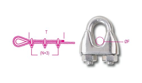 BETA 8216-K Szorítókengyel AISI 316 (ROBUR 8216-4K/2)