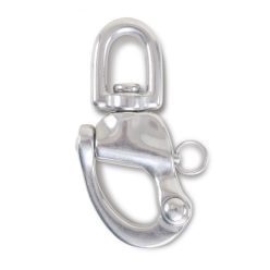   BETA 8273 12 Karabiner horog gyorscsatlakozóval és szemes forgószem Nemesacél AISI 316 (ROBUR 8273/12)