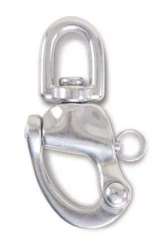 BETA 8273 16 karabiner horog gyorscsatlakozóval és szemes forgószem nemesacél AISI 316 (Robur 8273/16) kötéstechnikai eszköz – kötéstechnika