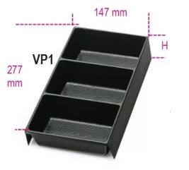 BETA VP1 Hőformált műanyag tálcák az összes C22, C23, C23C szerszámládához