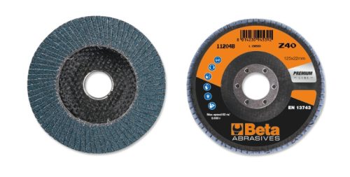 BETA BETA 11204B 80 Csiszolótárcsák cirkónium csiszolóvászonnal, üvegszál csiszolótalp, egylamellás kivitel (BETA 11204B 80)