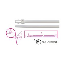   BETA BMBP2048   Befűzős műanyag kábelkötegelő szalag, natúr (BMBP2048)