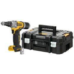   DEWALT 18V XR szénkefe nélküli 6.3 mm-es szegecshúzó – tartozékok nélkül, TSTAK-ben